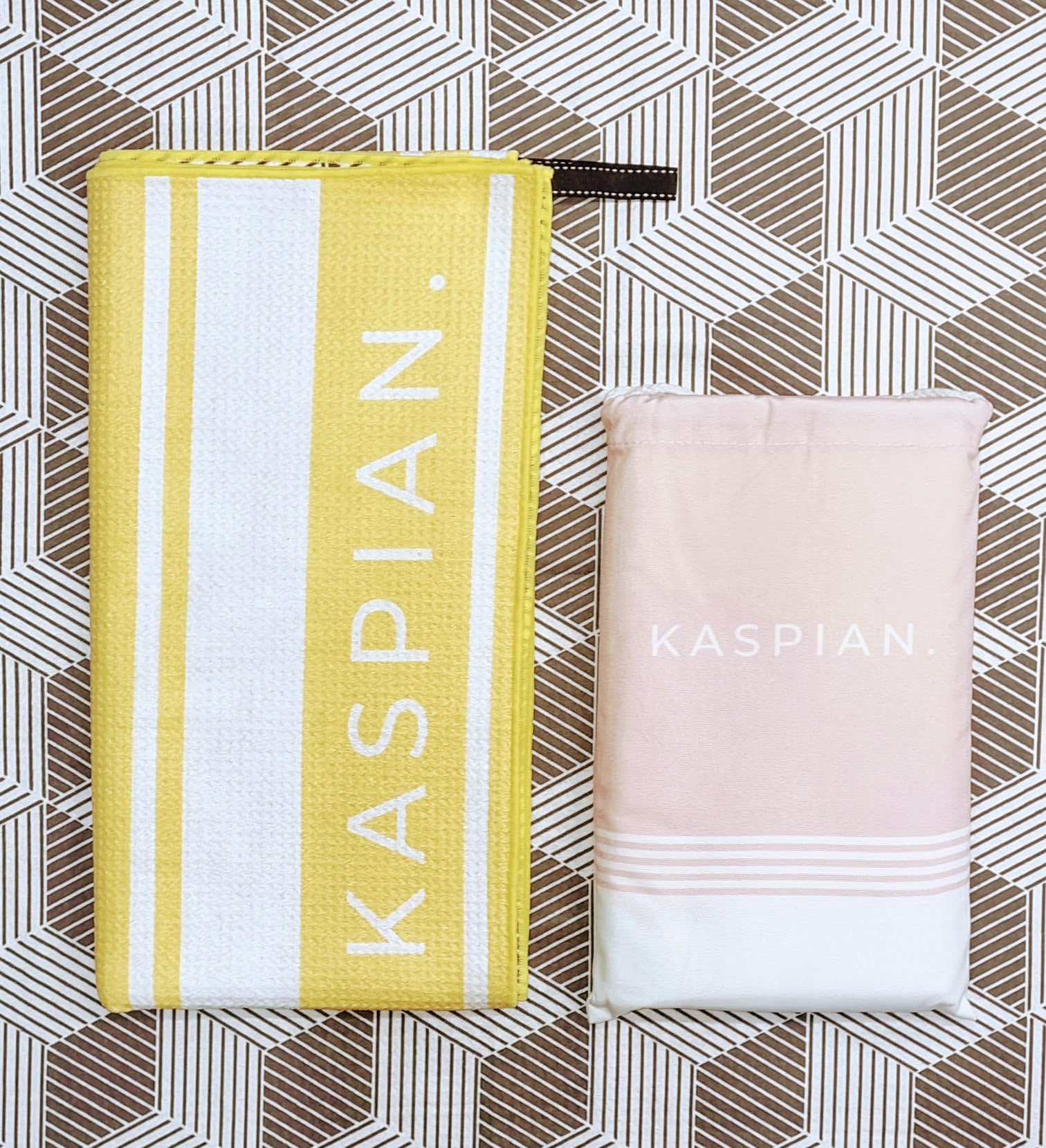 Kaspian branded sand free travel towel